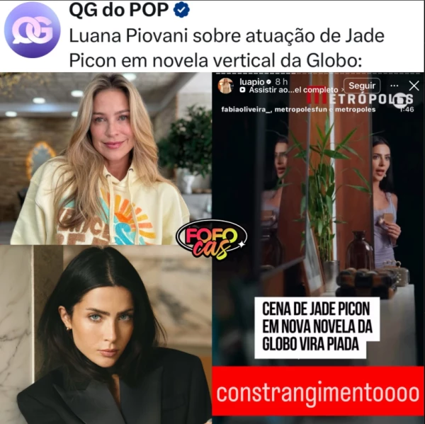 Luana Piovani critica atuação de Jade Picon em nova novela da Globo e dispara: ‘Constrangimento’ 34 aqP0PNO5CEdg8cQefGjsTIzBlzS86knG9dmrBLmO