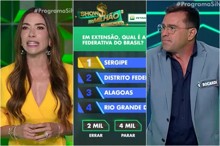 Esta foi a pergunta ‘fácil’ que Rodrigo Bocardi quase errou no Show do Milhão