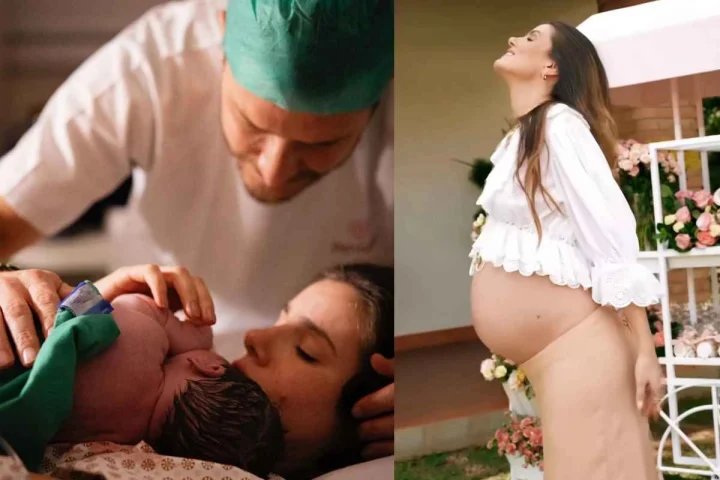 Camila Queiroz e Klebber Toledo anunciam o nascimento da filha e revelam o lindo nome que deram à bebê
