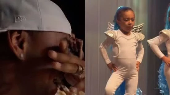 Emoção em Família: Léo Santana Filma Liz Brilhando no Palco e Lore Improta Celebra o Momento