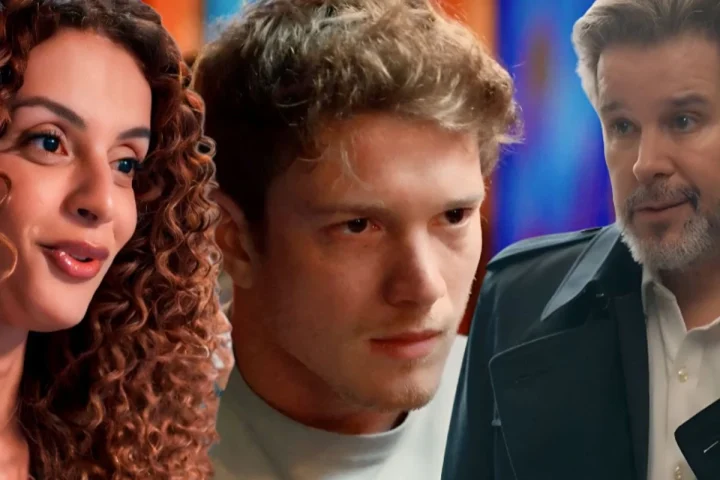 Três Graças: Leonardo vai para a cama com Viviane, e Ferette vê uma foto dos dois