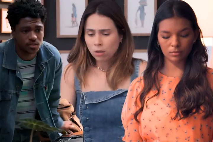 Três Graças: beijo de Júnior e Maggye provoca um caos, e Lucélia mostra toda sua maldade