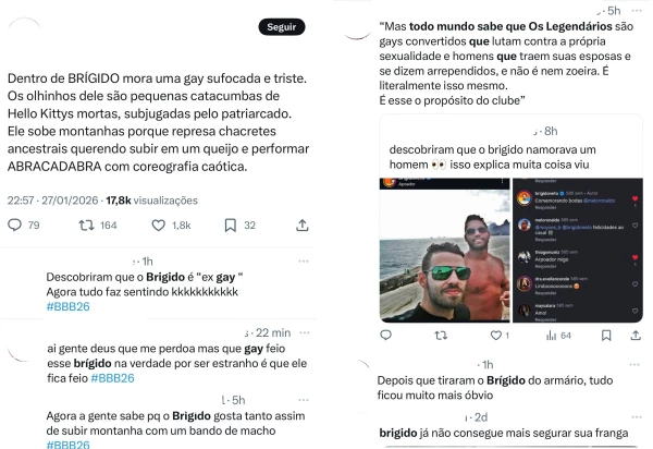 Passado de Brigido, do BBB26, em evidência após ressurgimento de foto antiga; web reage