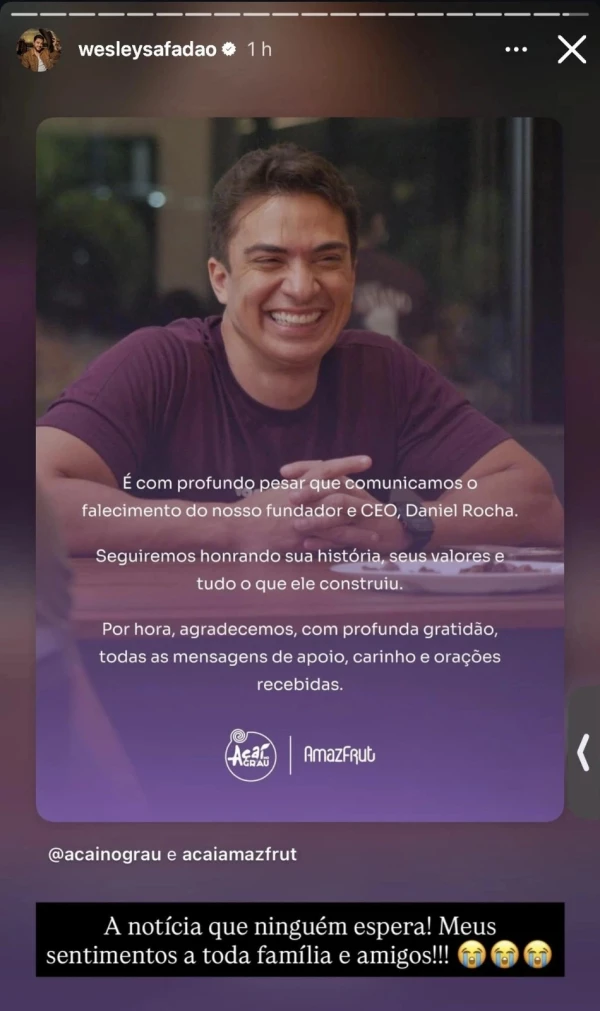 Wesley Safadão lamenta morte de empresário: ‘a notícia que ninguém espera…’ 34