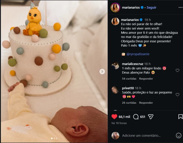 Vídeo – Mariana Rios celebra 1 mês de seu filho: ‘Eu não sei viver sem você’ 34