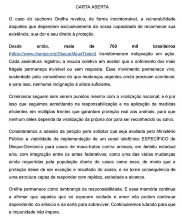 Após a morte do cão Orelha, Felca pressiona o Ministério Público 34