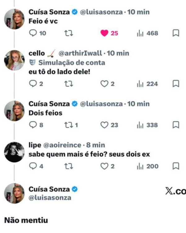 Luísa Sonza decide deletar post polêmico sobre os ex-companheiros 34