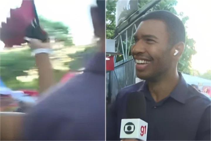 Ao vivo na Globo, repórter enfrenta a maior saia justa com palavrão e críticas a Milton Cunha