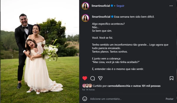 ‘Tenho sentido um inconformismo tão grande’, desabafa Li Martins após morte de JP Mantovani 34 d5ELtroXrlMhl98s0TfsRqYPzoDCwrMlbRCEmNgU