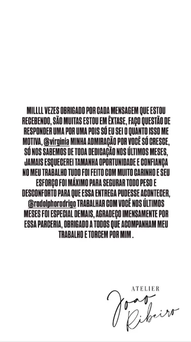 Atelier se pronuncia após imprevisto com fantasia de Virginia Fonseca na Sapucaí 34 qlLt2zu7z239v4obWZe98CQhSbKs3uqPeydyaKW1