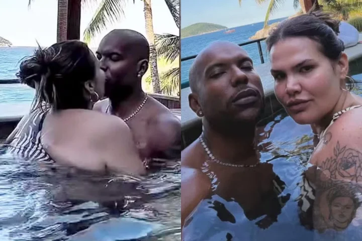 ‘Ele não mudou o jeito de me olhar’: Thais Carla se declara ao marido em viagem romântica após perder 85 kg