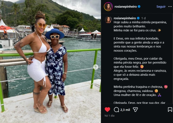 ‘Hoje subiu a minha estrela pequenina, porém muito brilhante’: Ex-Fazenda se despede da mãe 34 f99UAX5EmwClrFRcmyomFfA8SBnHz9SBAtPh5osS