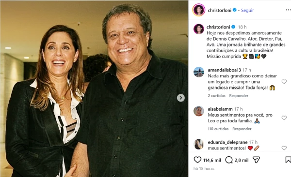 Christiane Torloni faz homenagem ao ex, Dennis Carvalho, que morreu aos 78 anos; eles viveram uma tragédia 34 fIBZhNDY4vKEe3DCaQ3luJqbzaXHzCeGoWF1o6Cq