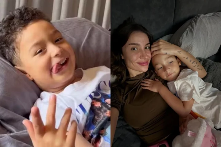 Bianca Andrade perplexa com a semelhança entre o filho Cris e o ex-namorado Fred Bruno: ‘Eu só fiz parir você’